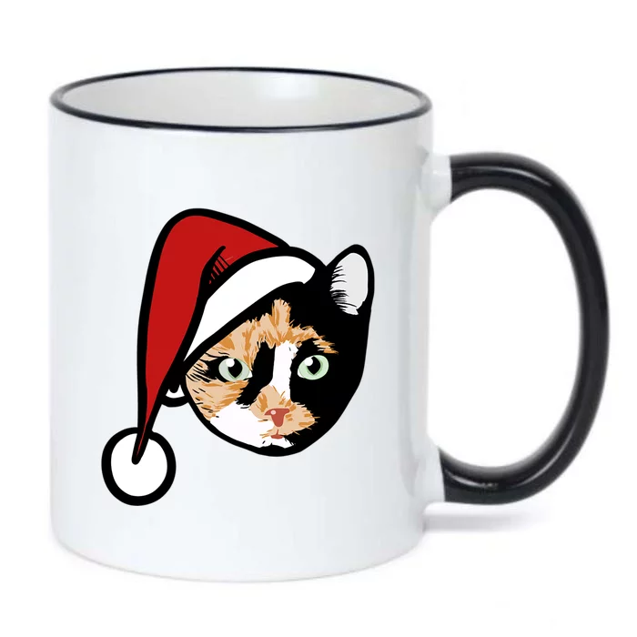 Calico Cat Christmas Gift Black Color Changing Mug