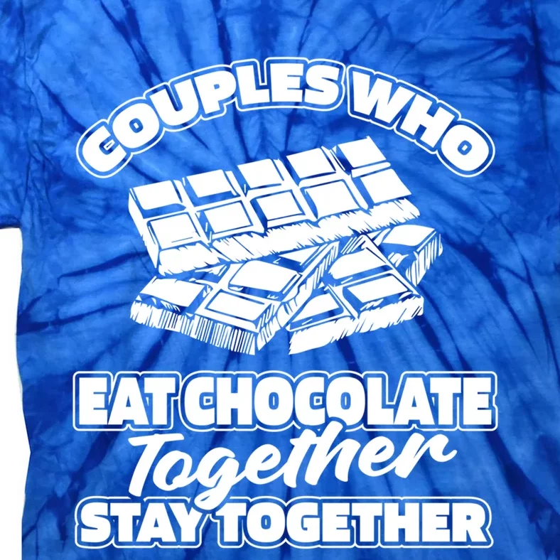 Chocolate Couple Choco Cocoa Chocoholic Candy Bar Chocolate Cool Gift Tie-Dye T-Shirt