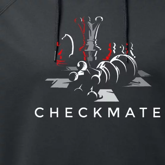 Cool Chess Checkmate Novelty Graphic S & Cool Designs Performance Fleece Hoodie