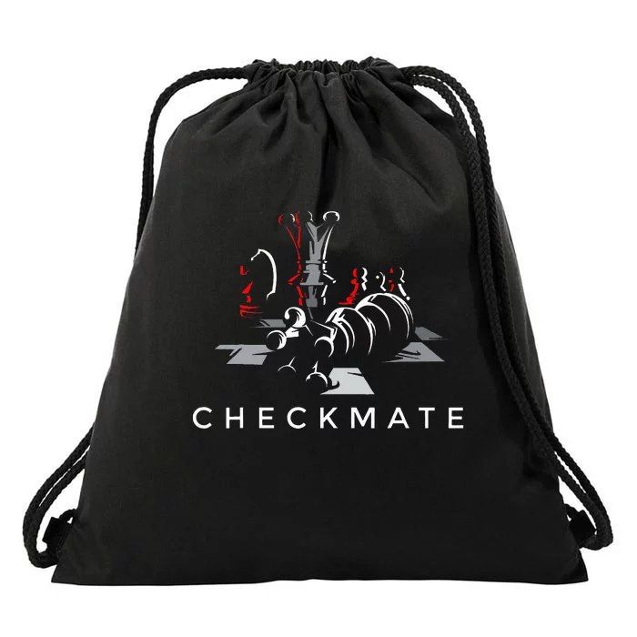 Cool Chess Checkmate Novelty Graphic S & Cool Designs Drawstring Bag