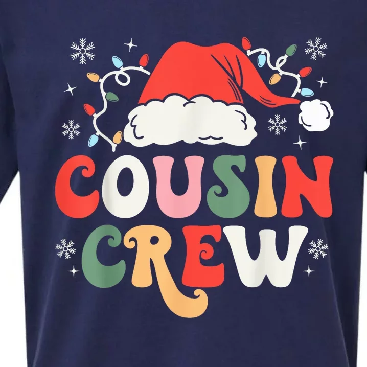 Christmas Cousin Crew Santa Family Matching Pajamas Xmas Sueded Cloud Jersey T-Shirt