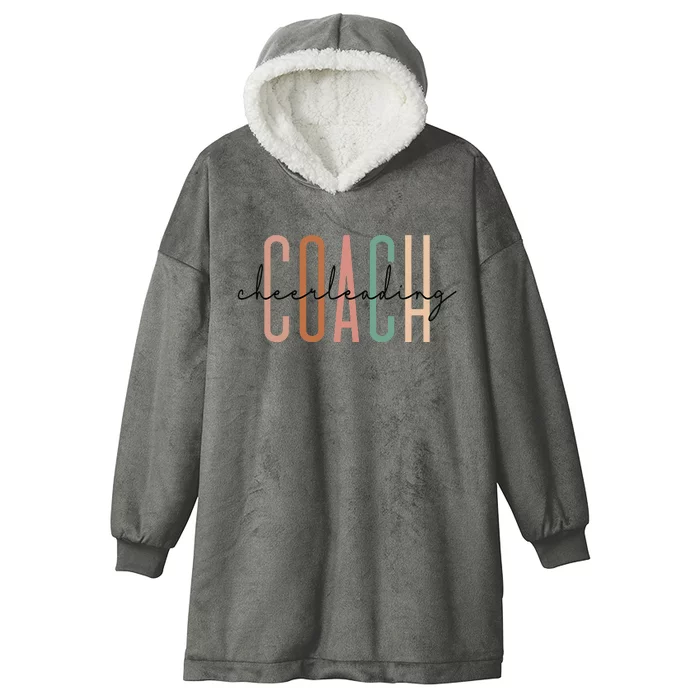 Cheerleading Coach Cute Cheer For Coach Appreciation Hooded Wearable Blanket