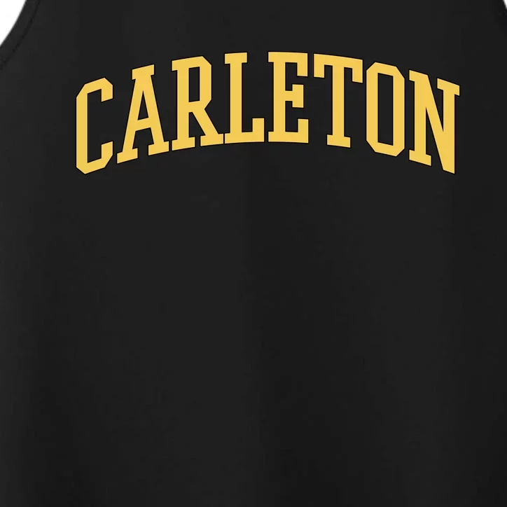 Carleton College Performance Tank