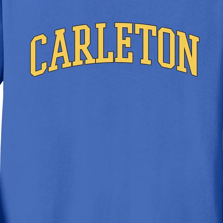 Carleton College Kids Long Sleeve Shirt