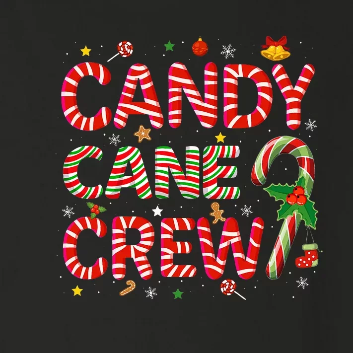 Candy Cane Crew Funny Christmas Candy Lover Xmas Pajamas Toddler Long Sleeve Shirt