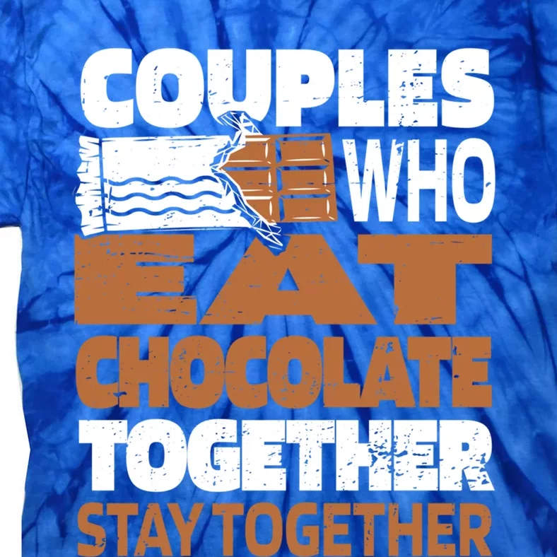 Chocolate Couple Chocoholic Choco Cocoa Candy Bar Chocolate Gift Tie-Dye T-Shirt