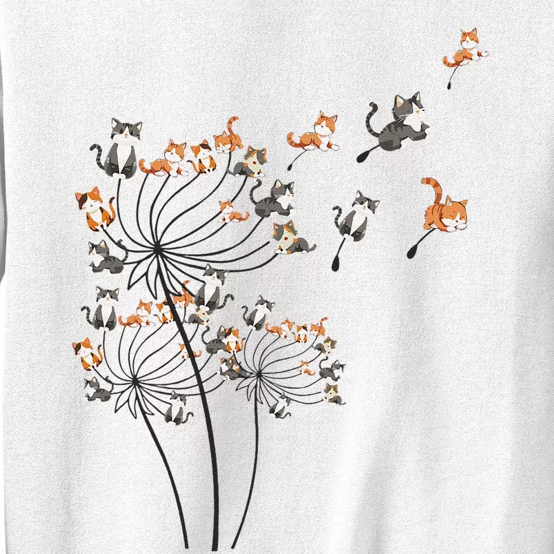 Cat Cute Cat Shirts Cute Dandelion Flower Sweatshirt