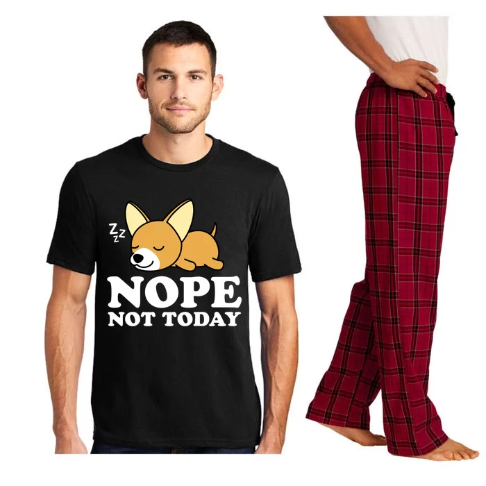 Cute Chiwawa Chihuahua Dog Animal Lover Funny Nope Not Today Gift Pajama Set