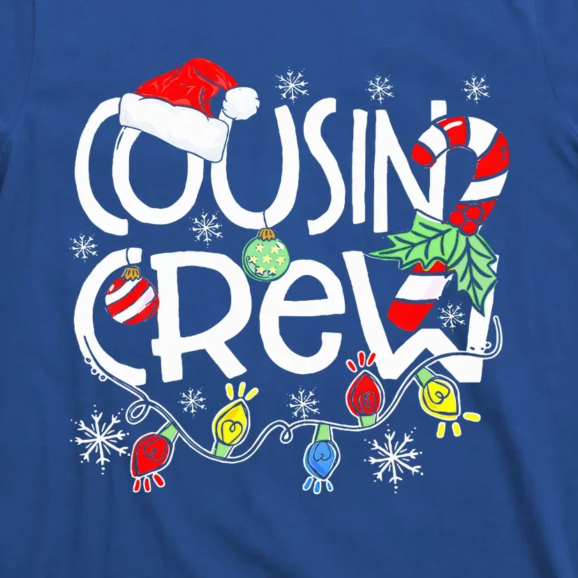 Christmas Cousin Crew Funny Red Plaid Matching Pajama Gifts T-Shirt