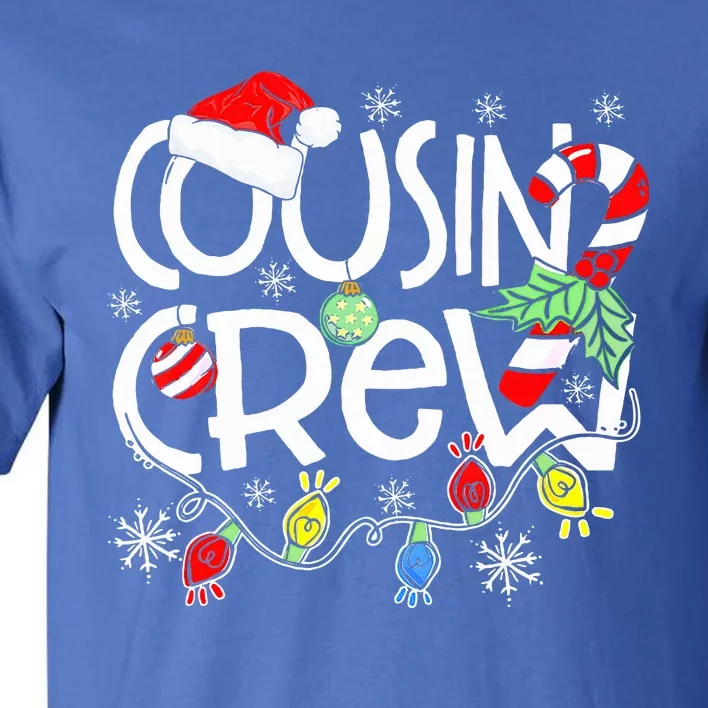 Christmas Cousin Crew Funny Red Plaid Matching Pajama Gifts Tall T-Shirt