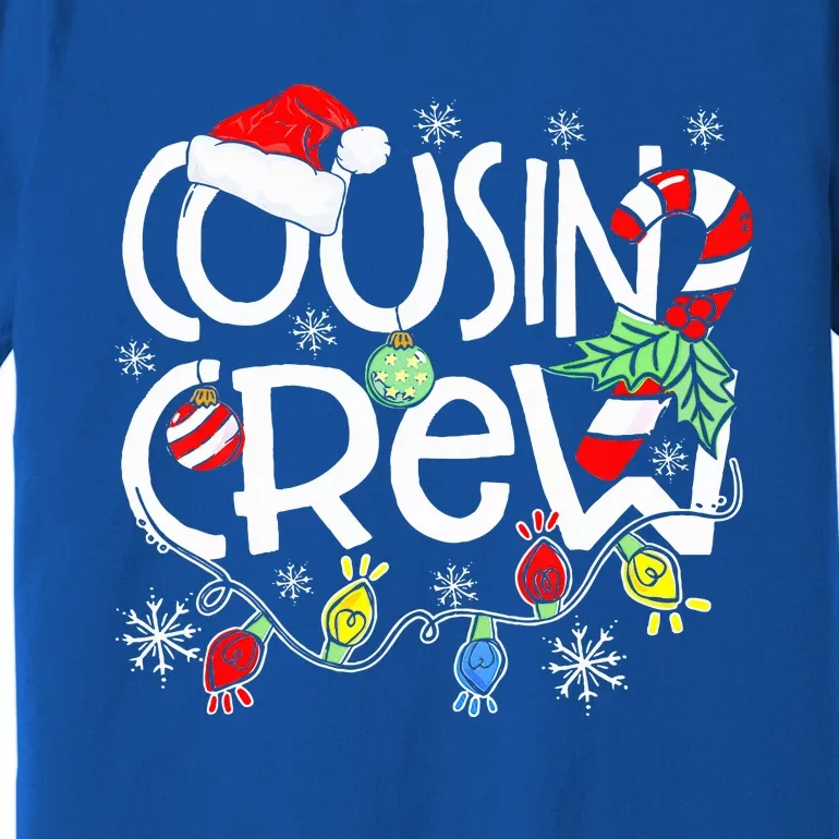 Christmas Cousin Crew Funny Red Plaid Matching Pajama Gifts Premium T-Shirt