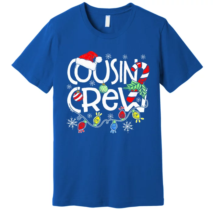 Christmas Cousin Crew Funny Red Plaid Matching Pajama Gifts Premium T-Shirt