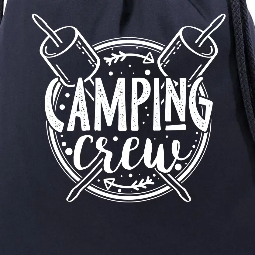 Camping Crew Drawstring Bag