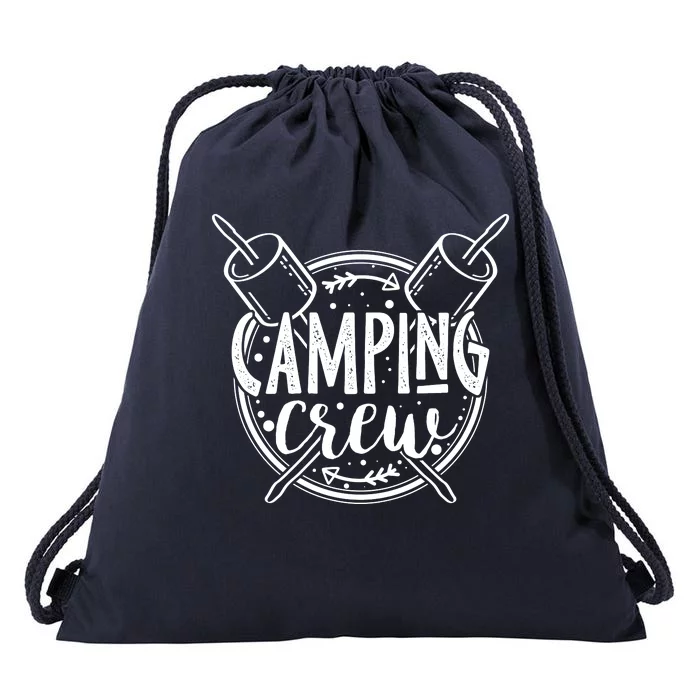 Camping Crew Drawstring Bag