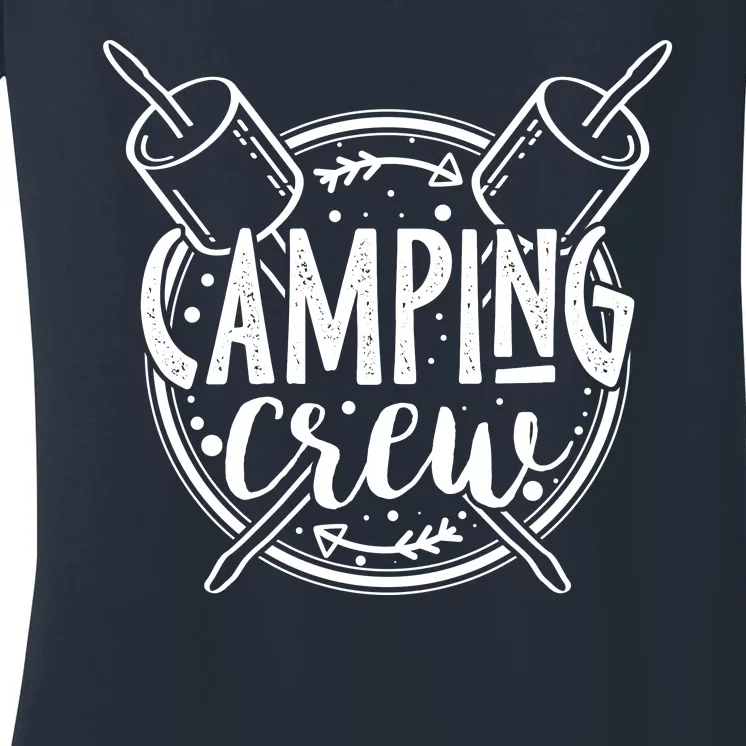 Camping Crew Women's V-Neck T-Shirt