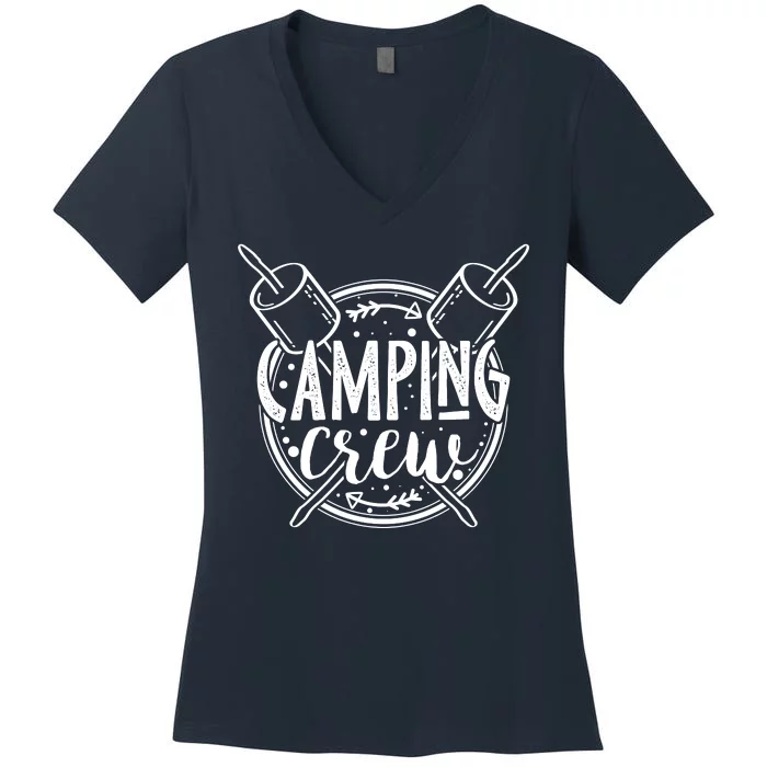 Camping Crew Women's V-Neck T-Shirt