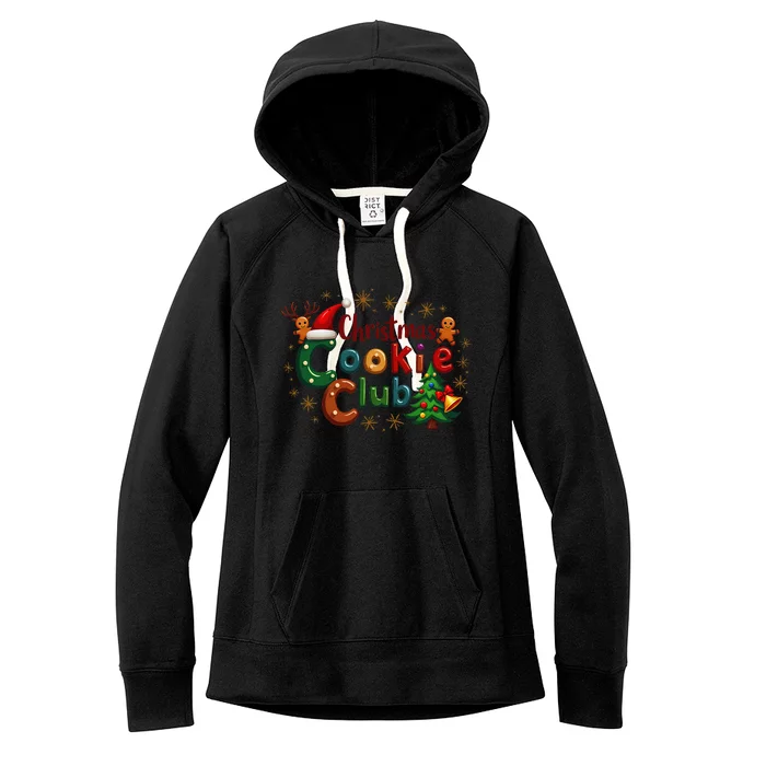 Christmas Cookie Club Family Matching Xmas Christmas Pajamas Women's Fleece Hoodie