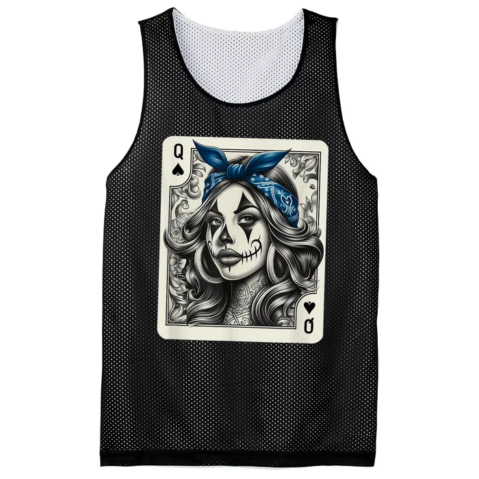 Chicana Chicano Camisa Cute Chicano Tattoo Art Clown Mesh Reversible Basketball Jersey Tank