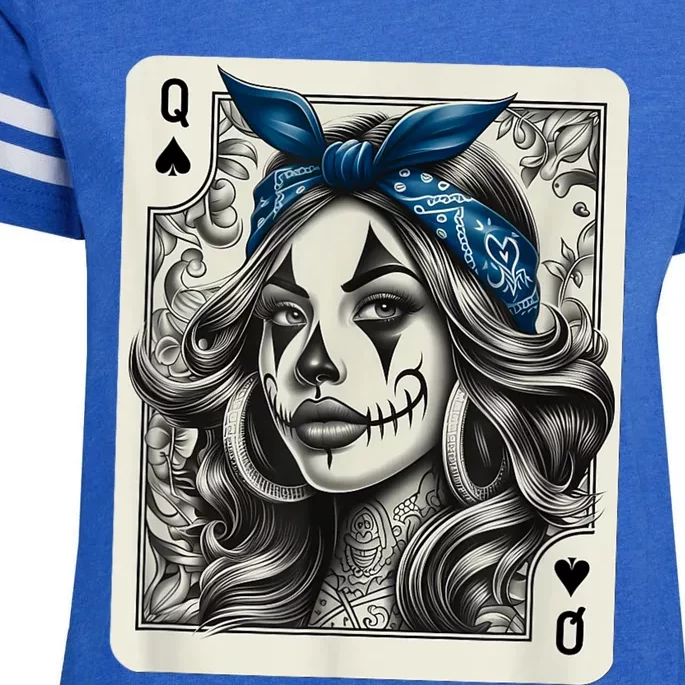 Chicana Chicano Camisa Cute Chicano Tattoo Art Clown Enza Ladies Jersey Football T-Shirt