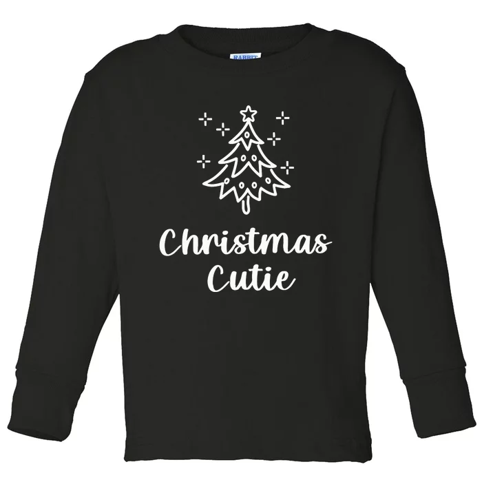 Christmas Cutie Toddler Long Sleeve Shirt