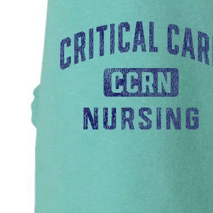 Ccrn Critical Care Nurse Icu Intensive Care Nursing Doggie 3-End Fleece Hoodie