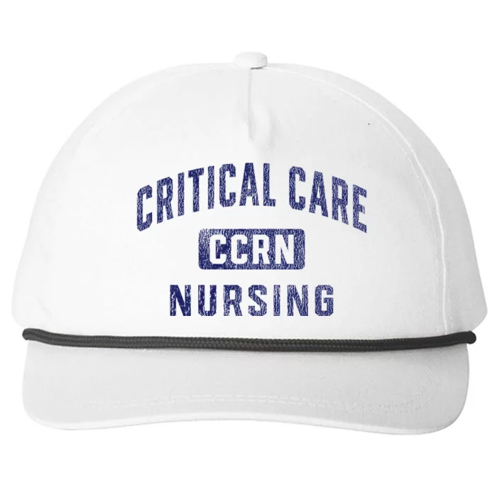 Ccrn Critical Care Nurse Icu Intensive Care Nursing Snapback Five-Panel Rope Hat