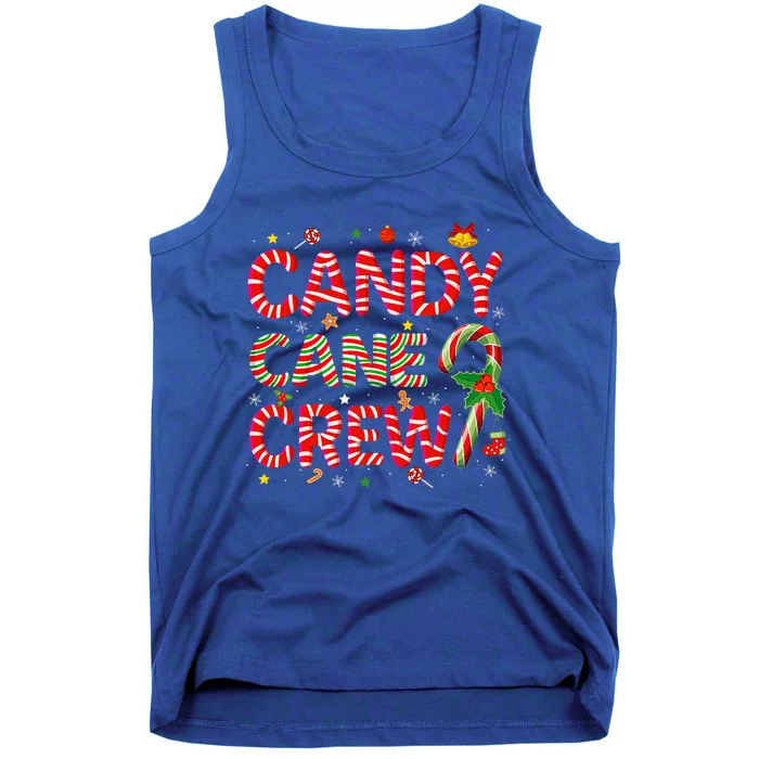 Candy Cane Crew Funny Christmas Candy Lover Xmas Pajamas Tank Top