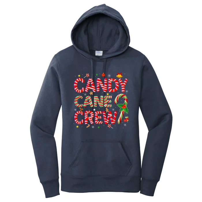 Candy Cane Crew Funny Christmas Candy Lover Xmas Pajamas Women's Pullover Hoodie