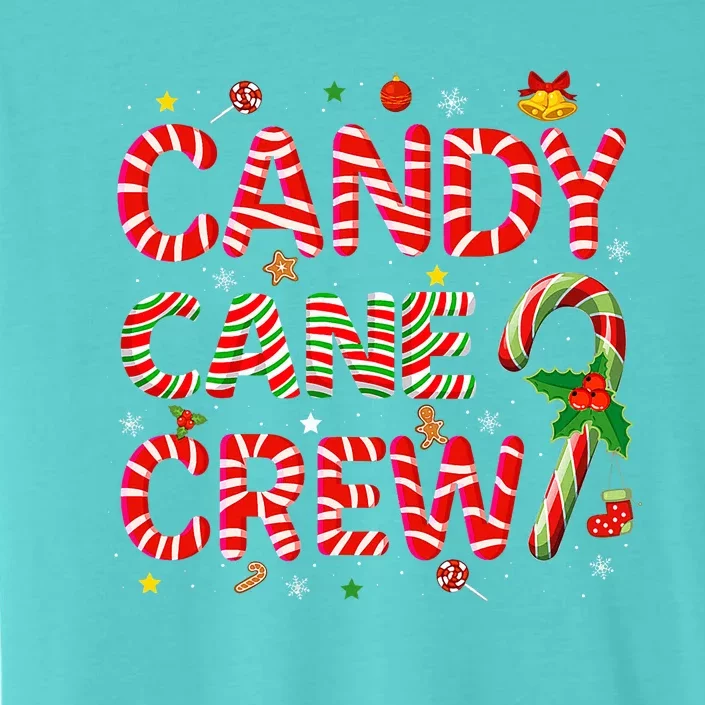 Candy Cane Crew Funny Christmas Candy Lover Xmas Pajamas ChromaSoft Performance T-Shirt