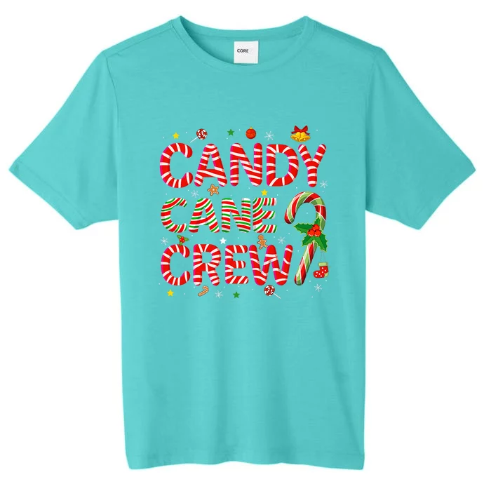 Candy Cane Crew Funny Christmas Candy Lover Xmas Pajamas ChromaSoft Performance T-Shirt