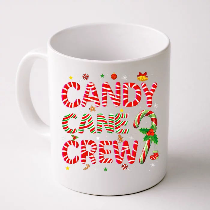 Candy Cane Crew Funny Christmas Candy Lover Xmas Pajamas Front & Back Coffee Mug