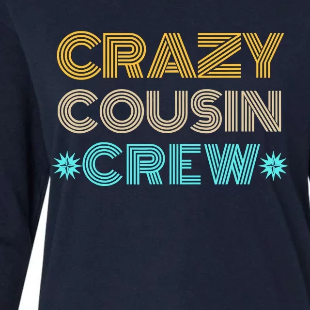 Crazy Cousin Crew Womens Cotton Relaxed Long Sleeve T-Shirt