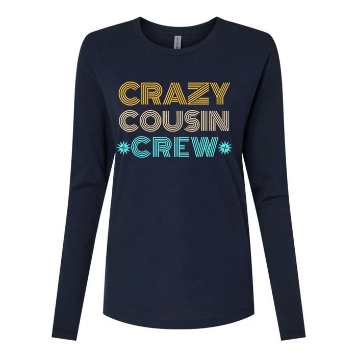 Crazy Cousin Crew Womens Cotton Relaxed Long Sleeve T-Shirt