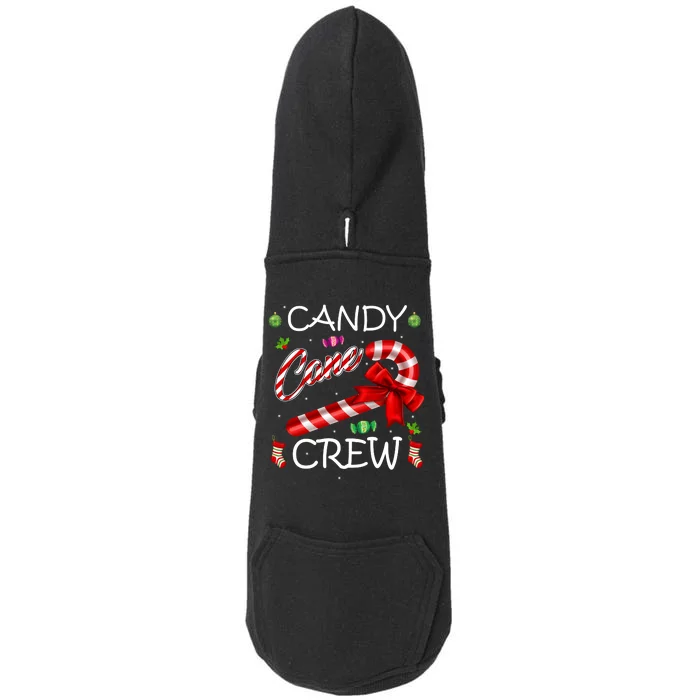 Candy Cane Crew Doggie 3-End Fleece Hoodie