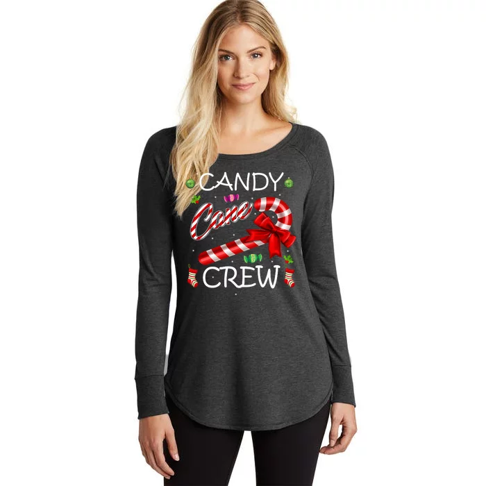 Candy Cane Crew Women's Perfect Tri Tunic Long Sleeve Shirt