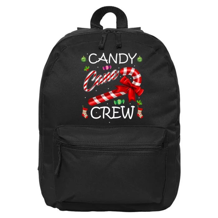 Candy Cane Crew 16 in Basic Backpack