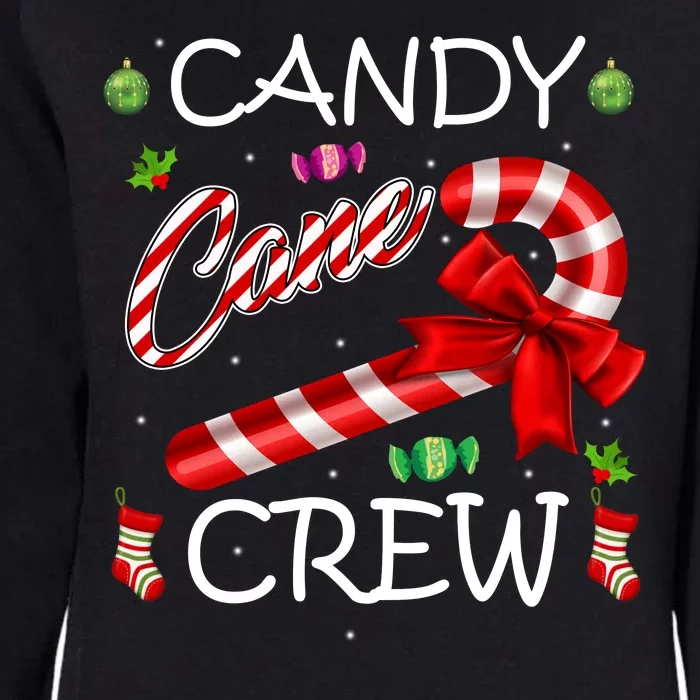 Candy Cane Crew Womens California Wash Sweatshirt