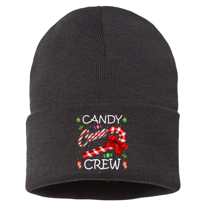 Candy Cane Crew Sustainable Knit Beanie