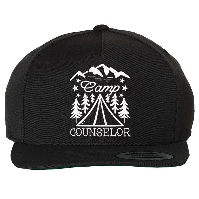 Camp Counselor Wool Snapback Cap