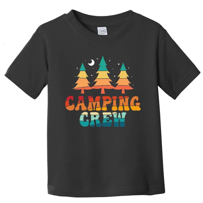 Camping Crew Camp Family Camping Trip Camper Matching Group Toddler T-Shirt