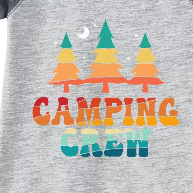 Camping Crew Camp Family Camping Trip Camper Matching Group Infant Baby Jersey Bodysuit