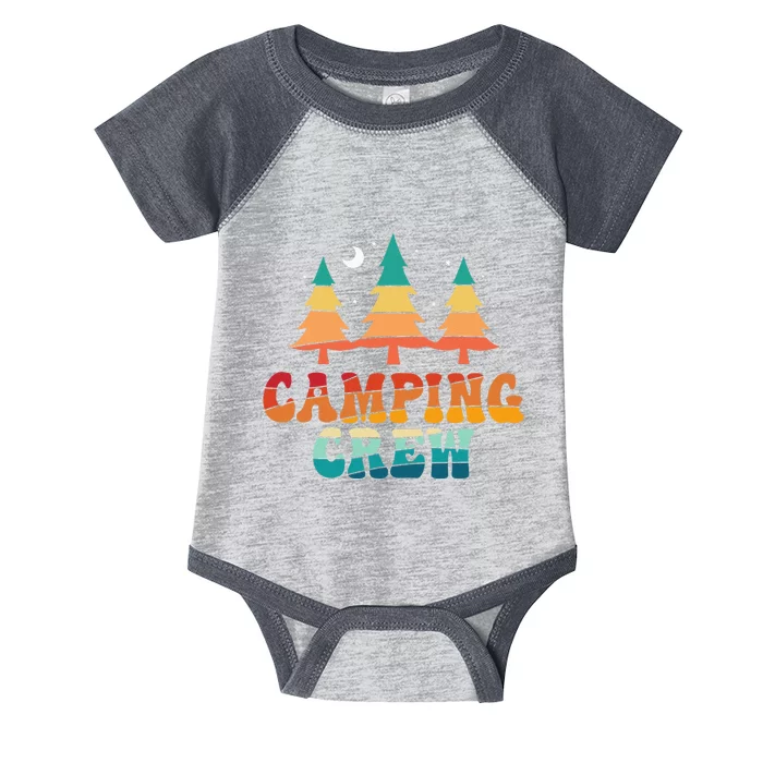 Camping Crew Camp Family Camping Trip Camper Matching Group Infant Baby Jersey Bodysuit