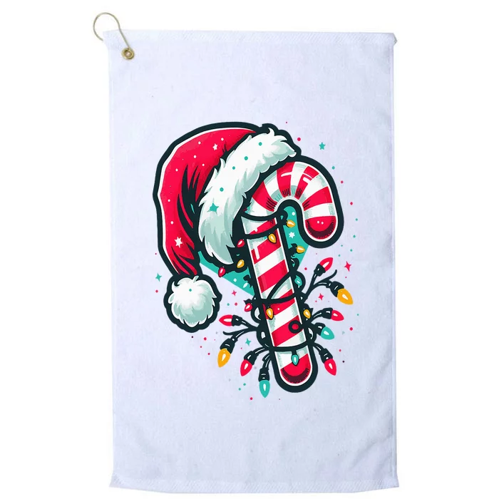 Candy Cane Crew Christmas Lights Family Matching Xmas Platinum Collection Golf Towel