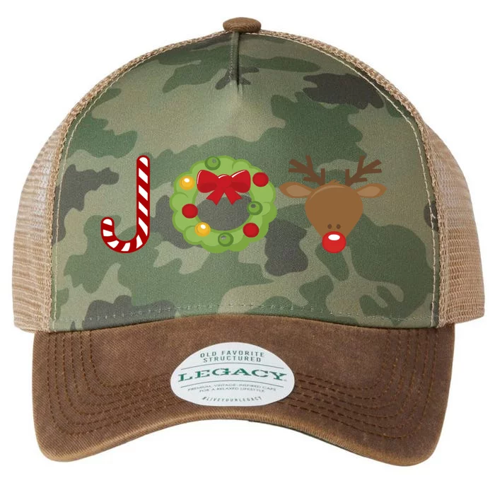 Christmas Candy Cane Wreath Reindeer Joy Gift Legacy Tie Dye Trucker Hat