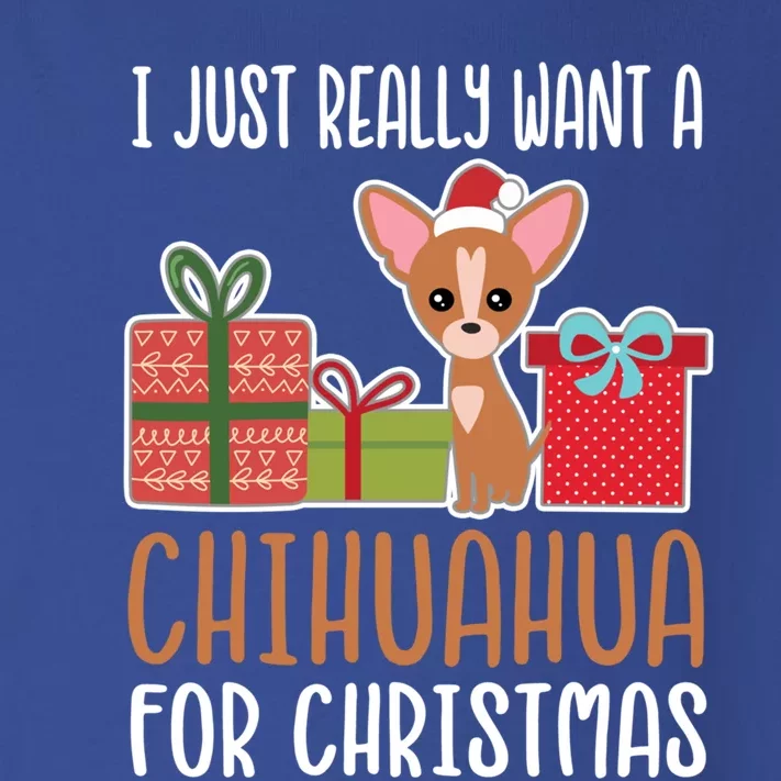 Cute Christmas Chihuahua Owner I Want A Chihuahua Gift Toddler Long Sleeve Shirt