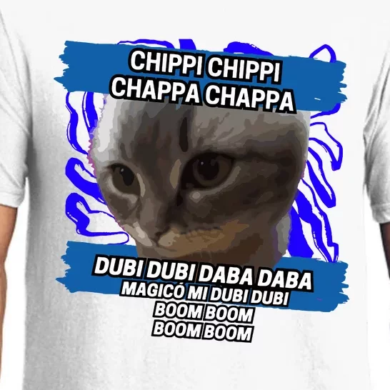 Chippi Chippi Chappa Chappa Dancing Cat Meme Pajama Set