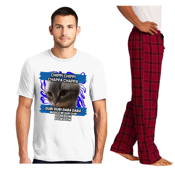 Chippi Chippi Chappa Chappa Dancing Cat Meme Pajama Set