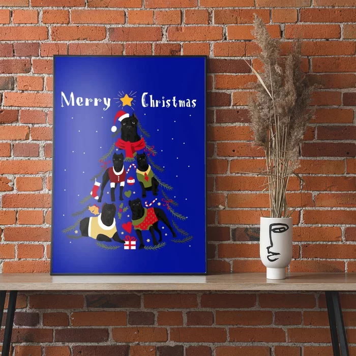 Cane Corso Christmas Tree Xmas Dog Lover Gift Poster