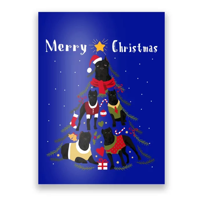 Cane Corso Christmas Tree Xmas Dog Lover Gift Poster