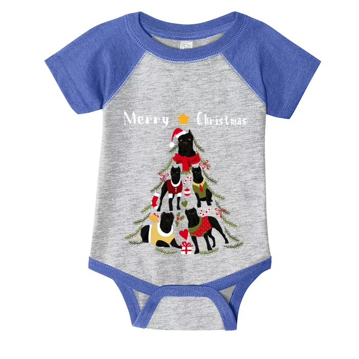 Cane Corso Christmas Tree Xmas Dog Lover Gift Infant Baby Jersey Bodysuit